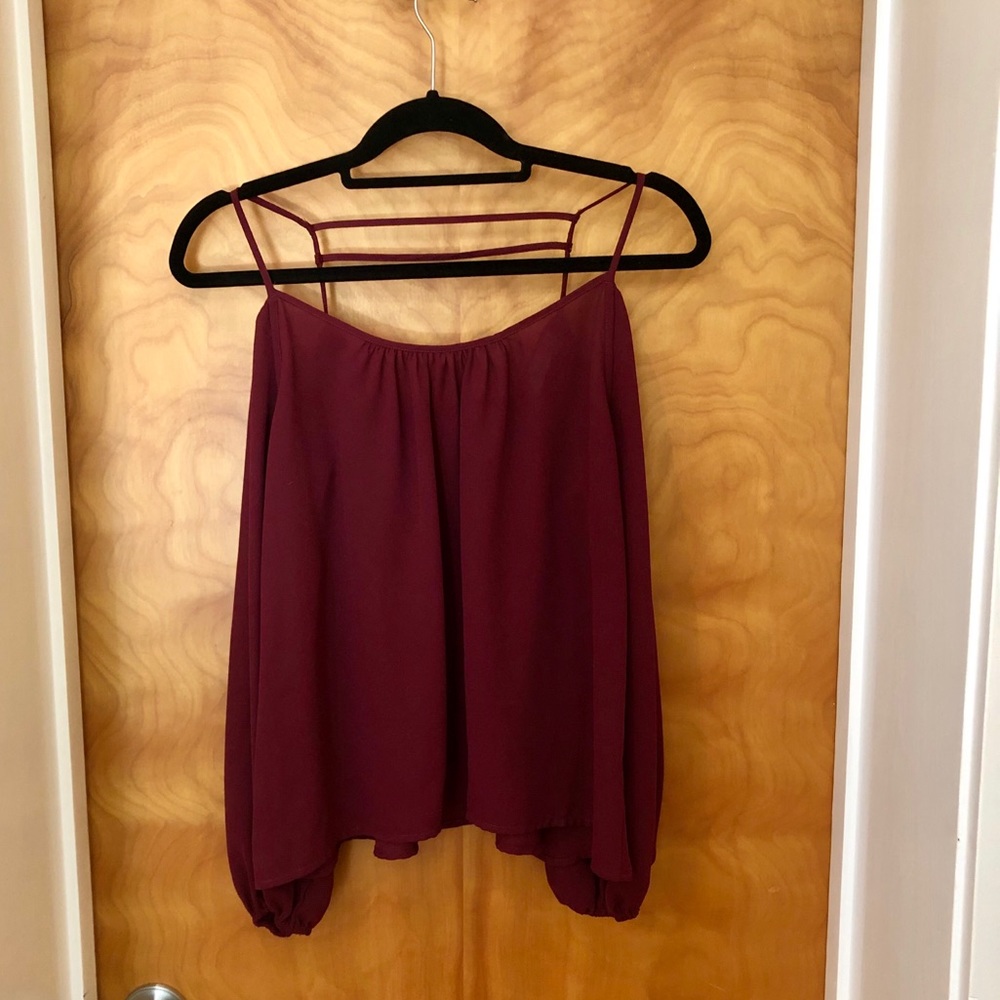 Sugar + Lips off the shoulder blouse
